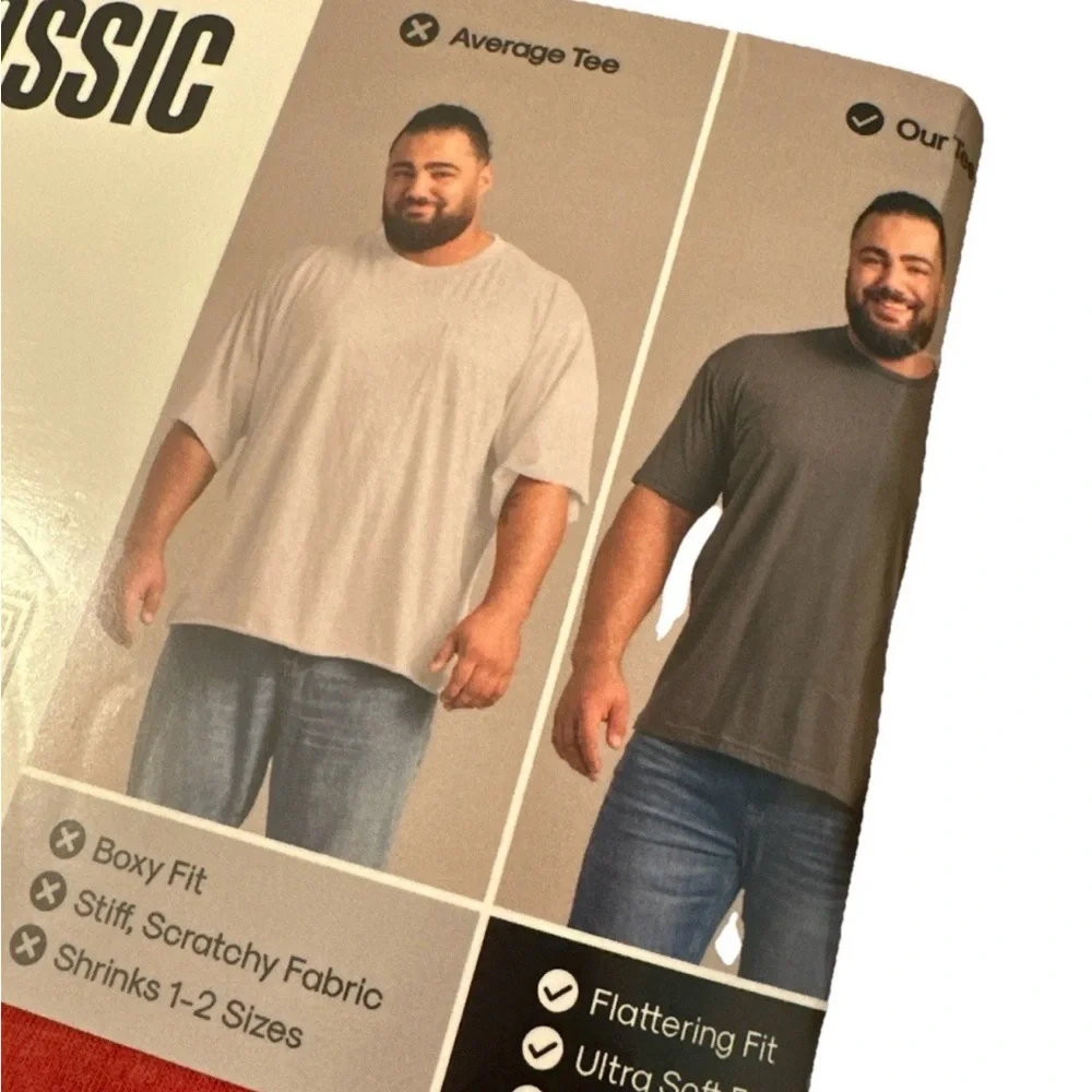 True Classic Mens Small 2 Pack T-Shirt Short Sleeve Crew Neck Flattering Fit - Picture 4 of 7